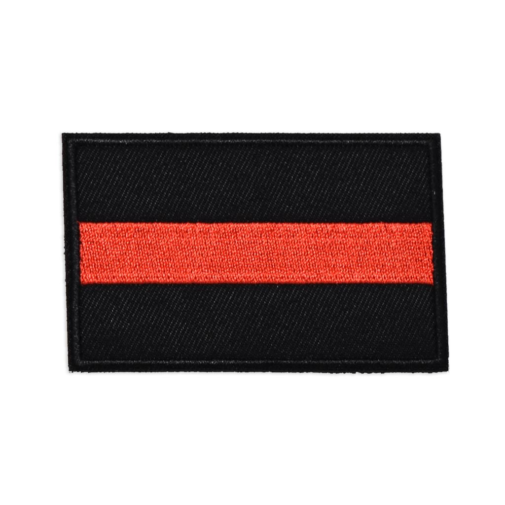 Thin Red Line Ribbon  Red-and-Black-Striped Ribbon