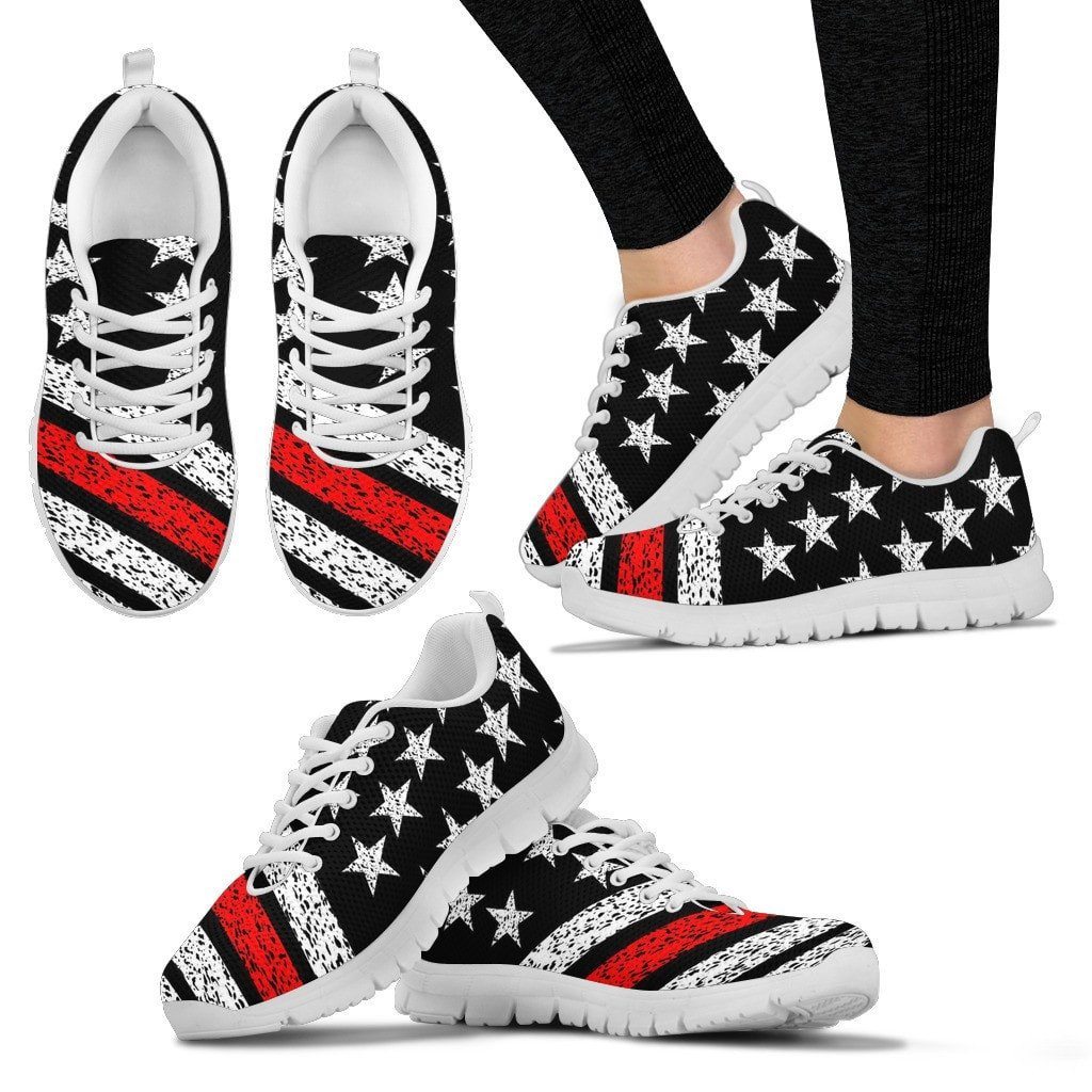 Thin Red Line American Flag Sneakers – Morale Patch® Armory